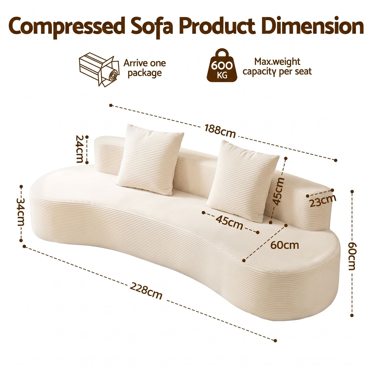 Cloud-Padded Comfort Sofa