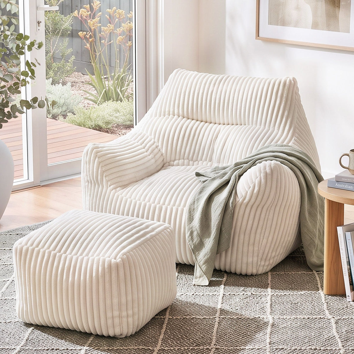 Occasional Cloud Chair with Ottoman